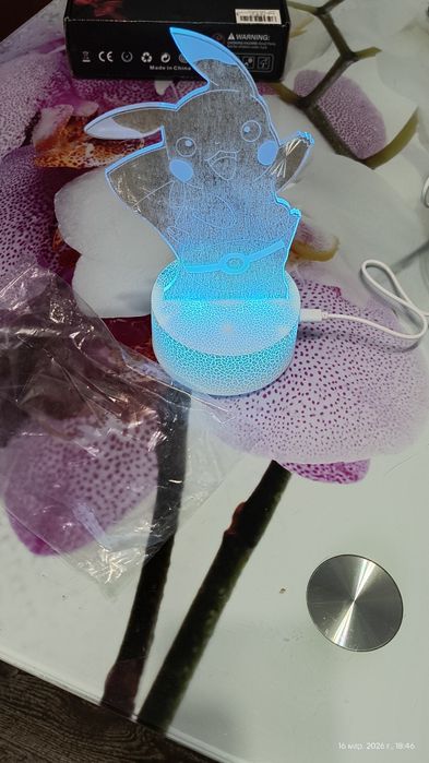 Лампа 3 д,ночник