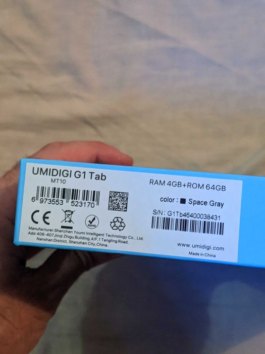 Планшет UMIDIGI G1 Tab Android 13 Smart Tablet 10.1" HD Display