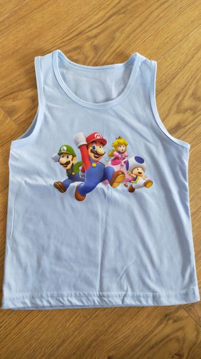 Koszulka 116 Super Mario lato na ramiączkach 122