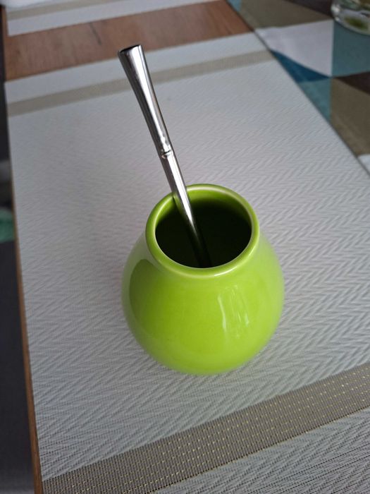 Matero ceramiczne YERBA MATE Luka Green, zielone, 350 ml