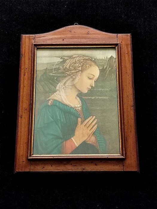 Quadro com reprodução da pintura de Madonna de Fra Filippo Lippi