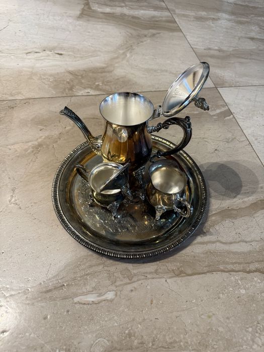 Zestaw posrebrzany do kawy/herbaty