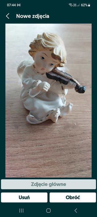 Aniołek figurka z masy plastycznej