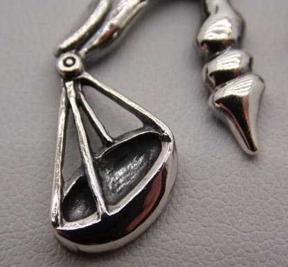 Srebrna zawieszka znak zodiaku WAGA