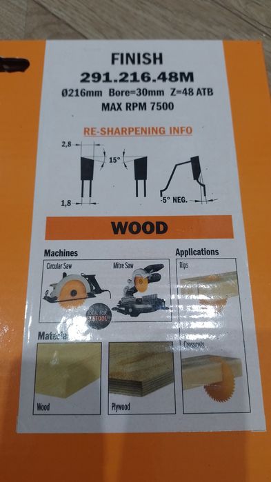 Tarcza piła CMT do drewna