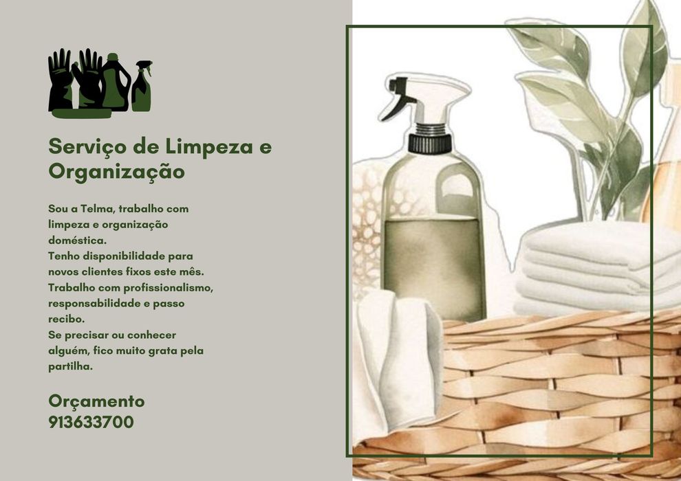 Vagas para Clientes Fixos – Limpeza & Organização Doméstica