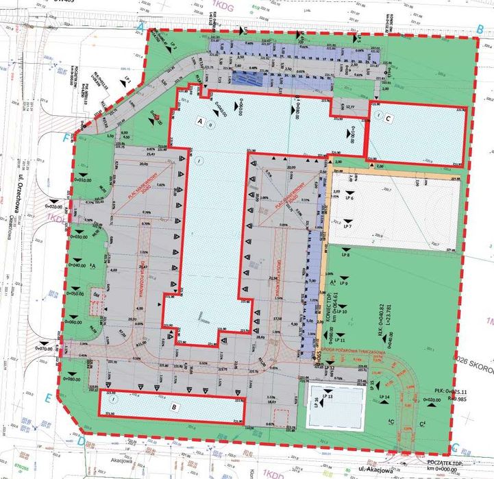 Projekty dróg, zjazdów, parkingów, organizacji ruchu