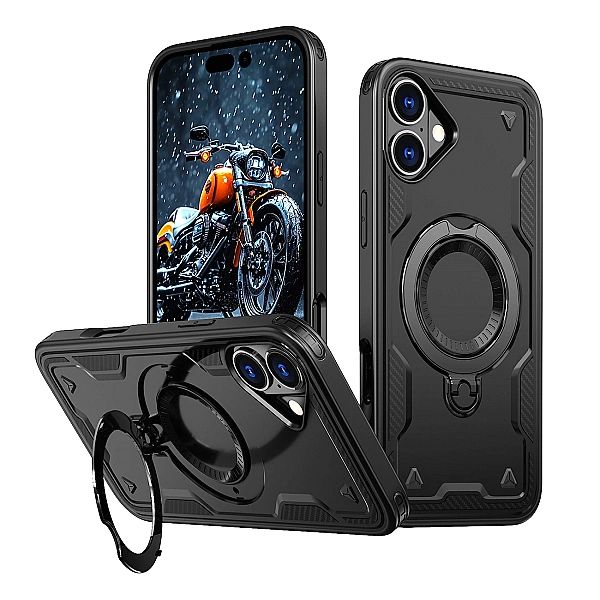 Etui Hybrid Armor Trendy z MagSafe na iPhone 16 Plus - czarne
