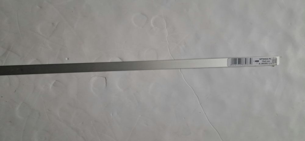 Sztanga Pł. 15x2 Al. Srebro 1 m