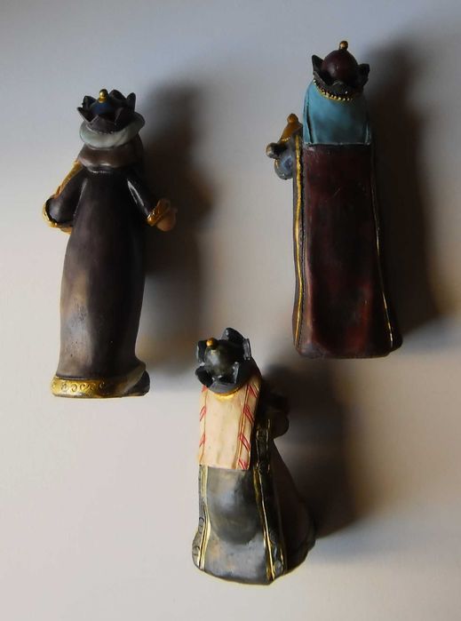 Presépio em Artesanato 1980's | Conjunto de 11 Figuras Pintadas à mão