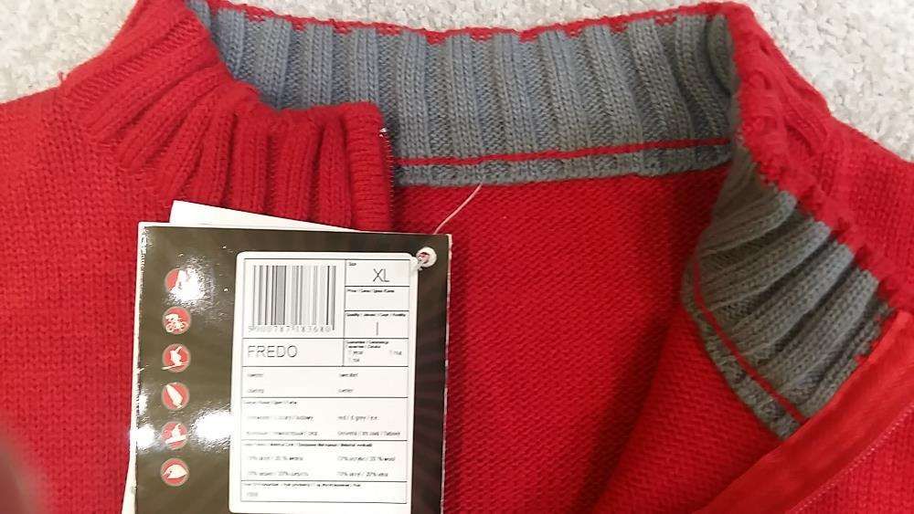 sweter męski firmy CAMPUS NOWY metka FREDO rozmiar XL rozpinany
