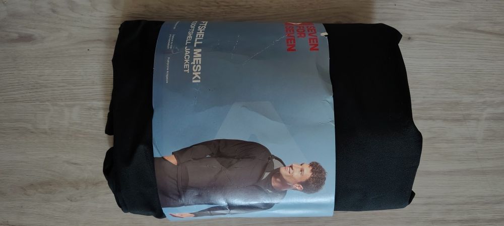 Softshell męski L czarny