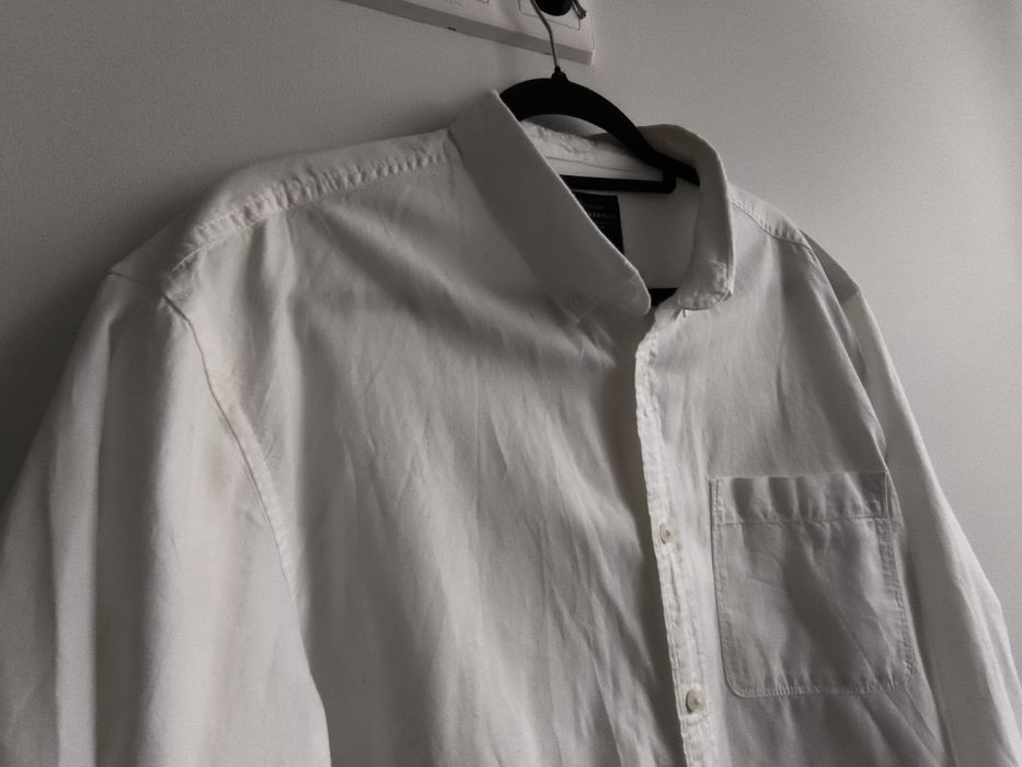 Męska Koszula Długi Rękaw Reserved XXL Biała Elegancka