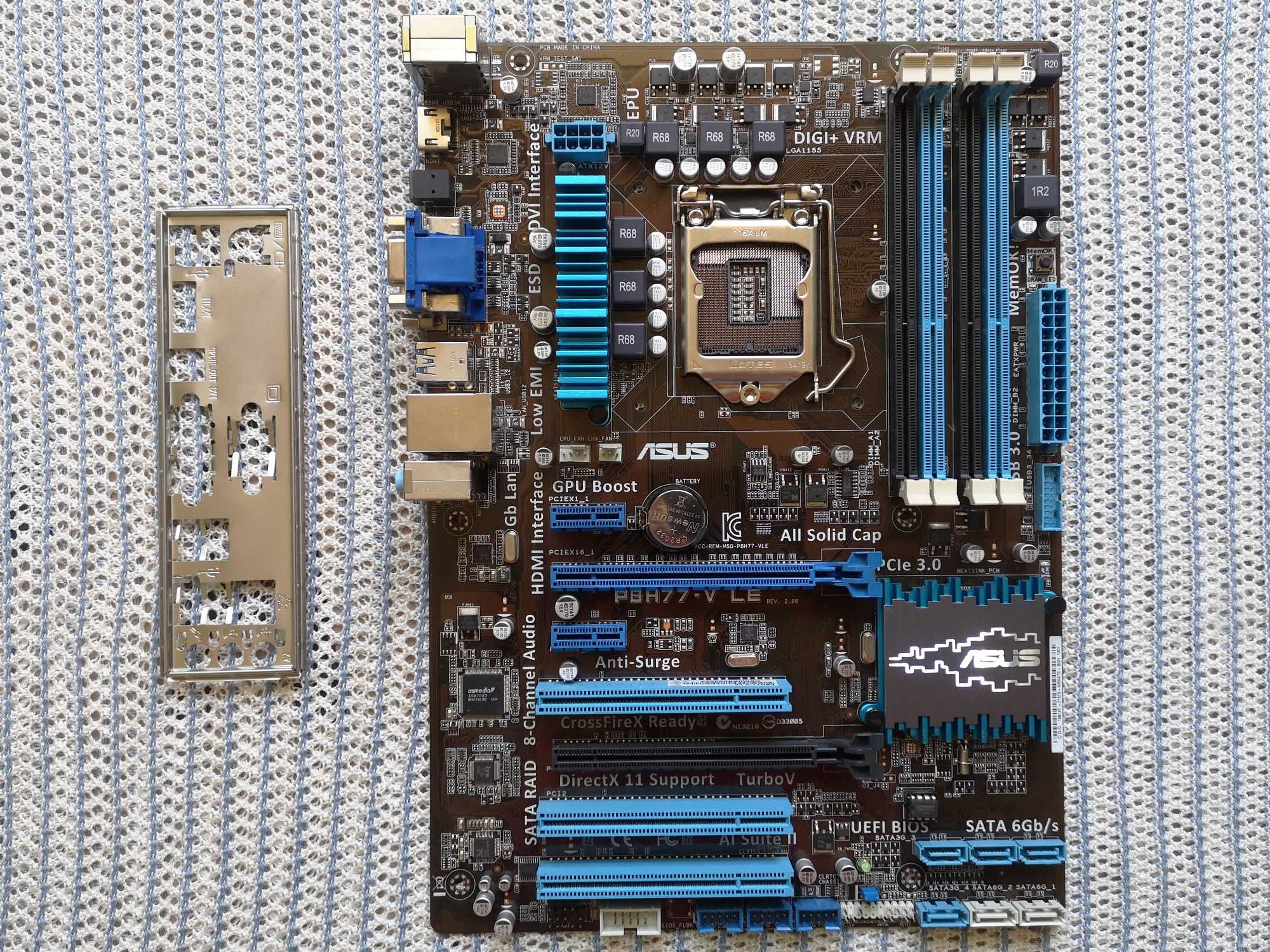 Материнська плата Socket 1155 Asus P8H77-V LE: 1 850 грн ...