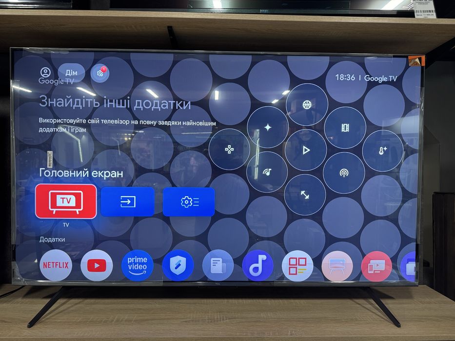 Телевізор TCL MiniLED 55" 55C6K  144 Гц