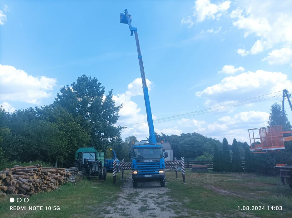 Zwyżka podnośnik Scania 4x4 30m