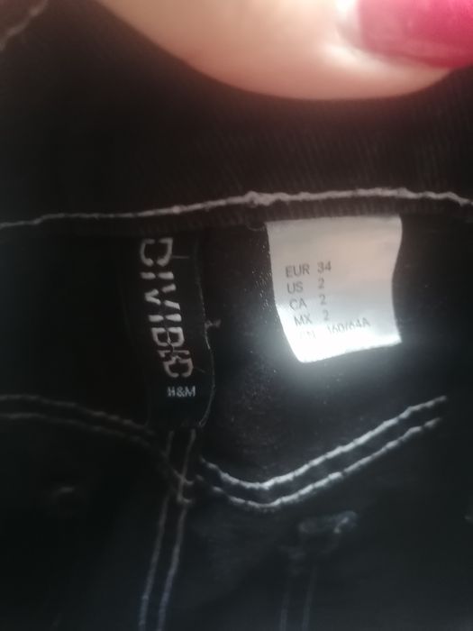 Dżinsy czarne 34 h&m