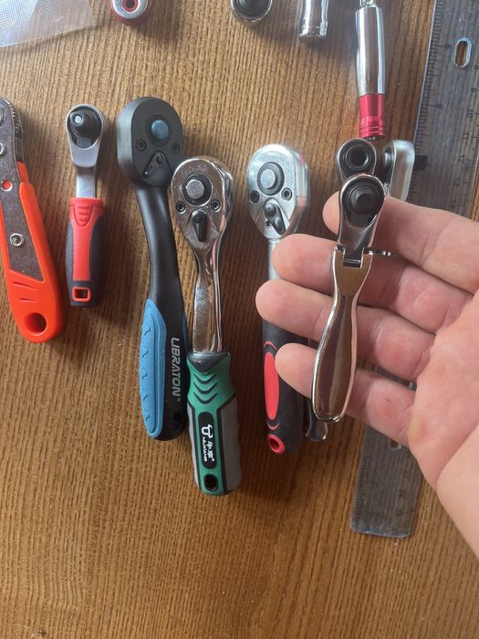 Трещотка міні 1/4 внешний четырехграник или бита 1/4