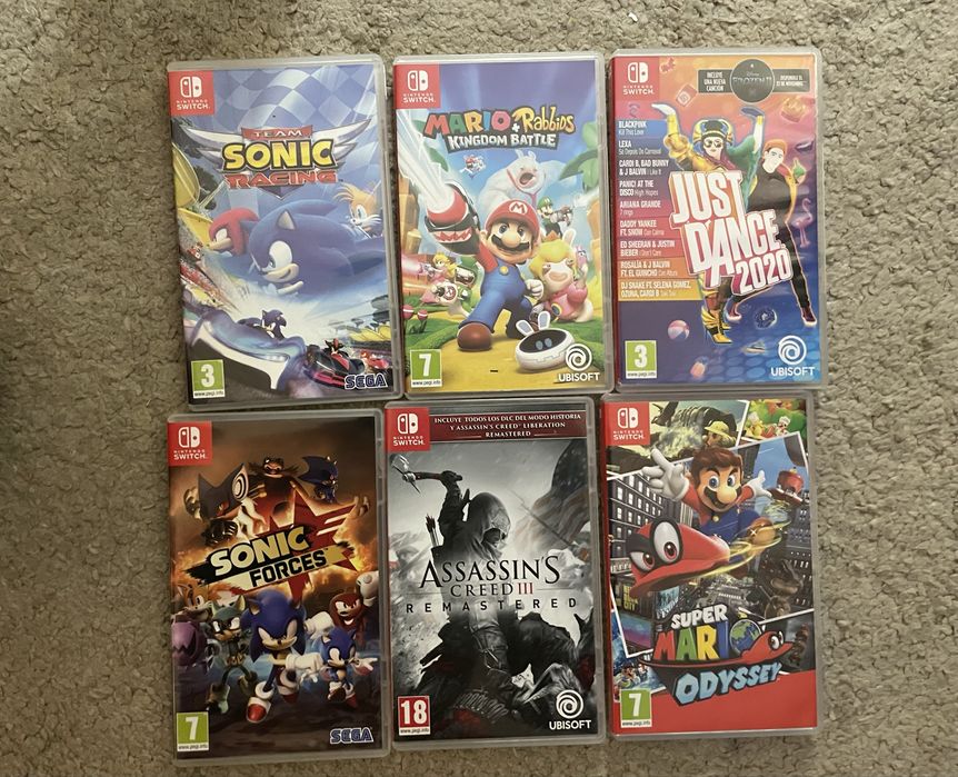 Lote jogos nintendo switch