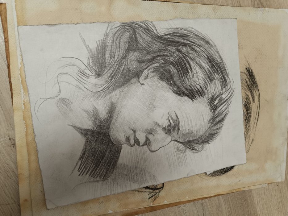 Рисунки, графика, рисунок винтажные А3