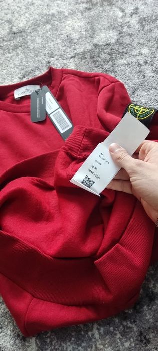 Світшот Stone island Червоний | Кофта Стон Айленд Бордовий