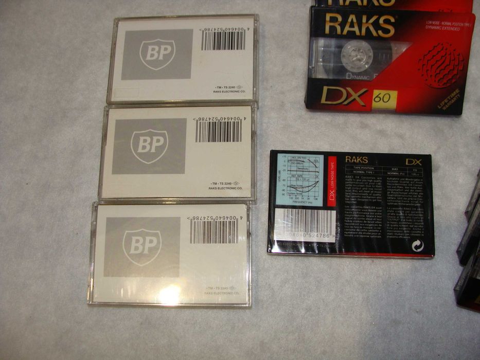 Conjunto Cassetes RAKS - 60 Minutos