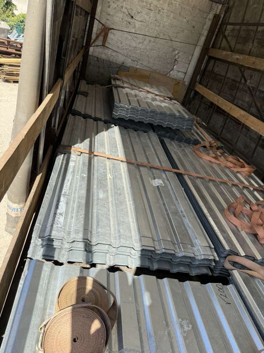 Профнастил оцинкований некондиція б/у 0,4-0,5 мм