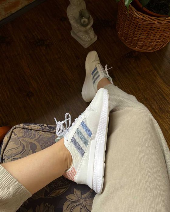 Женские кроссовки Adidas ZX RM "White" . Размеры 36-40