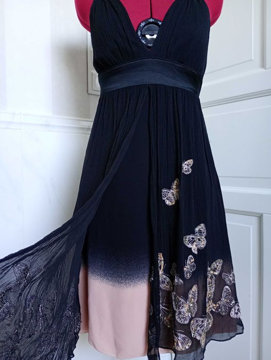 jedwabna sukienka rozmiar 36