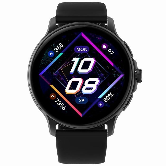 Smartwatch Damski GRAVITY GT12-1 Czarny Pasek Silikonowy Bransoleta