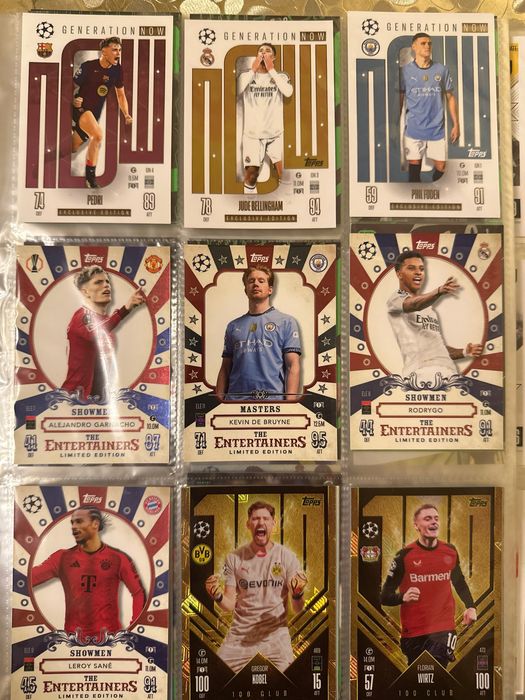 Картки Колекційні футбольні картки Topps Match Attax 24/25 + Panini + Альбом