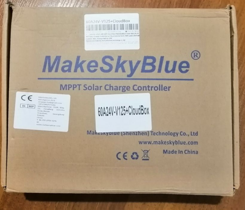 Makeskyblue v125 МРРТ солнечный контроллер 24 V