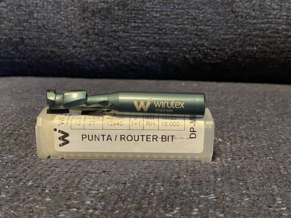 Фреза алмазна Wirutex для ЧПУ D12х27x75x12 Z=1+1