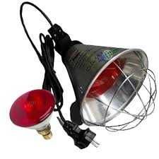 Lampa grzewcza z przełącznikiem sztuczna kwoka + promiennik ZESTAW