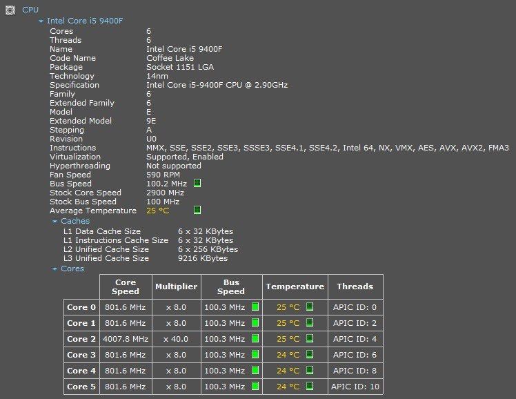 Компʼютер на Intel Core i5-9400F