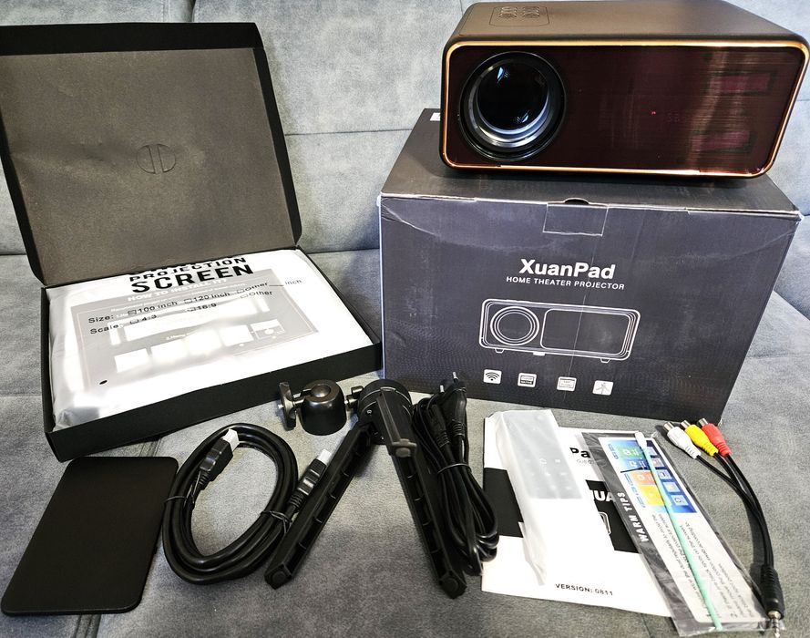 XUANPAD 2024 Ulepszony Projektor Bluetooth 5G WIFI-RD886B 110W 4K