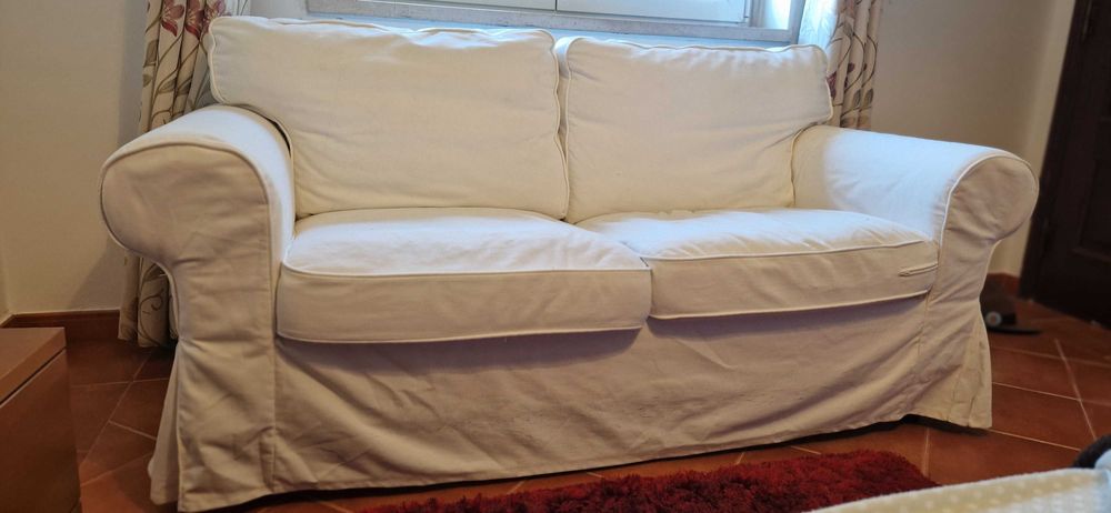 Sofa 2 lugares Branco Ikea EKTORP para desocupar (1,79mtx0,88mt)