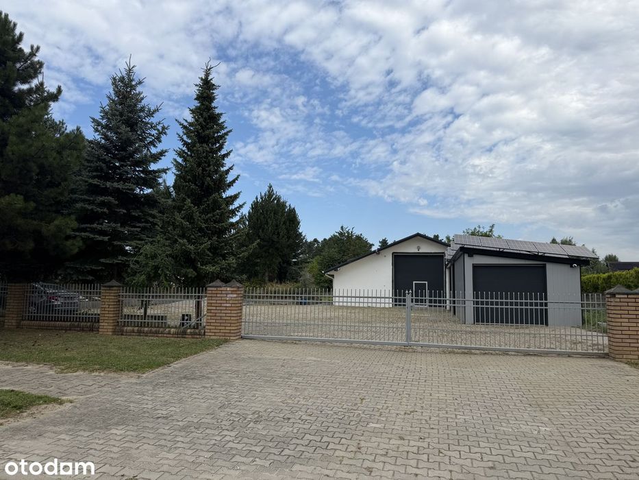 Budynek usługowo-magazynowy| ok 400 m²| Plac ogrodzony | Fotowoltaika