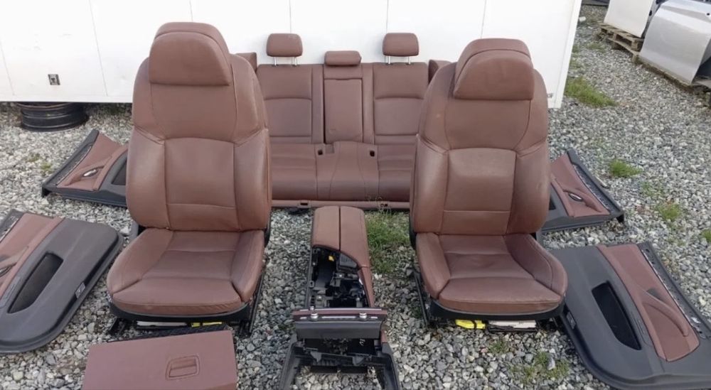 Interior completo BMW F10/F11 Comfort em pele castanha