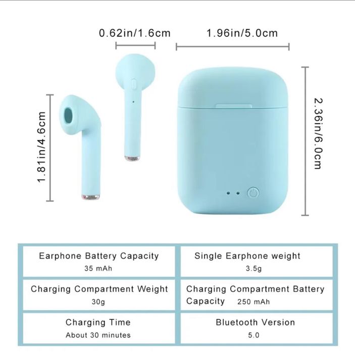 Бездротові Bluetooth навушники i7 TWS сенсорні inPods air 2 Безпр