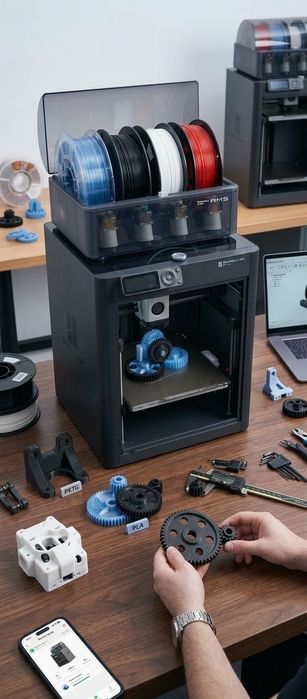 3D друк та 3D моделювання деталей (PETG / PLA)