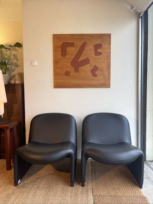Cadeirões vintage estilo Giancarlo Piretti