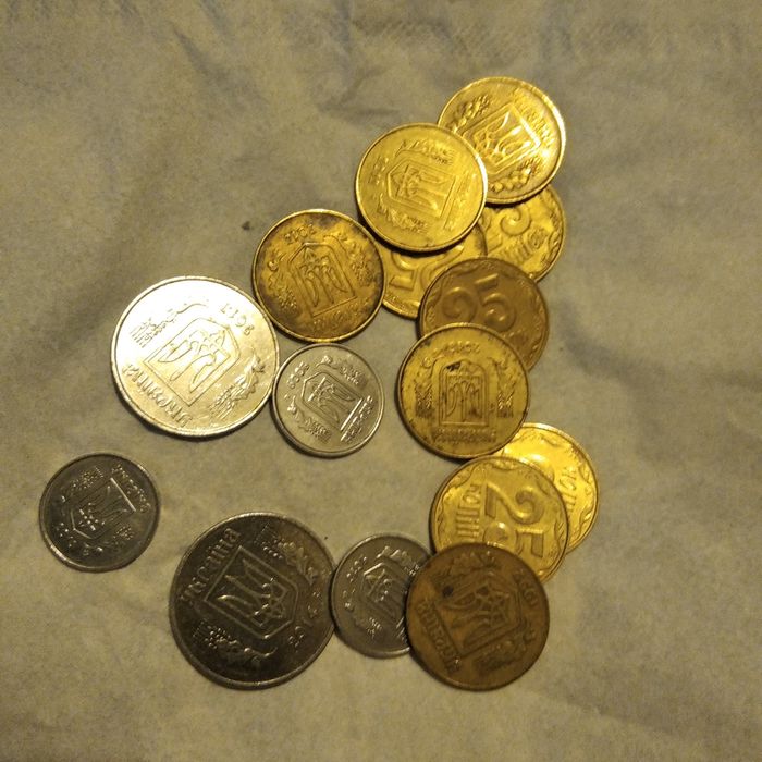 Монеты Украины не в обороте