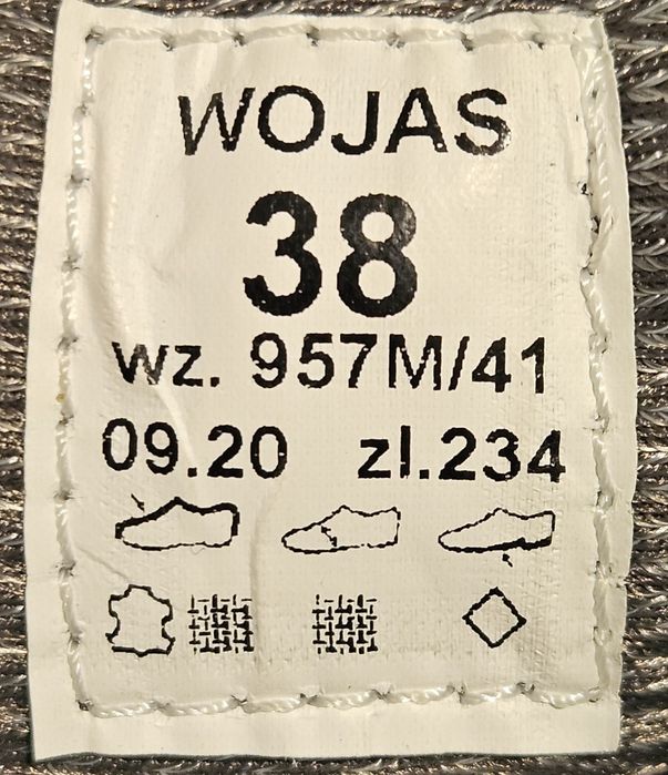 Buty taktyczne 38r 957M/41 Wojas