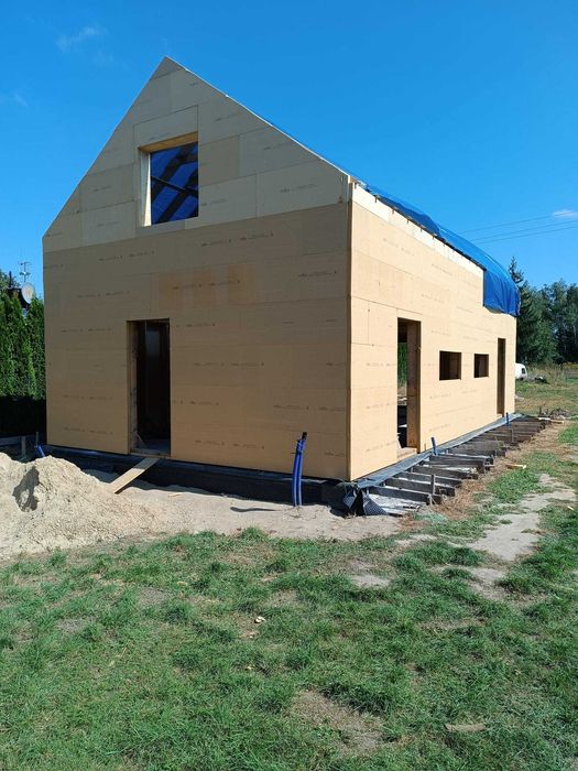 Domy szkieletowe drewniane | Konstrukcje prefabrykowane | Montaż