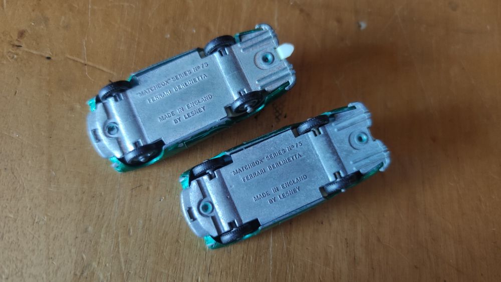 2 Lesney Matchbox Ferrari Berlinetta vintage