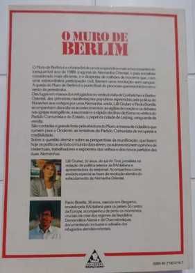 O Muro de Berlim Alemanha Pátria Unida -  Lilli & Paolo Borella Gruber