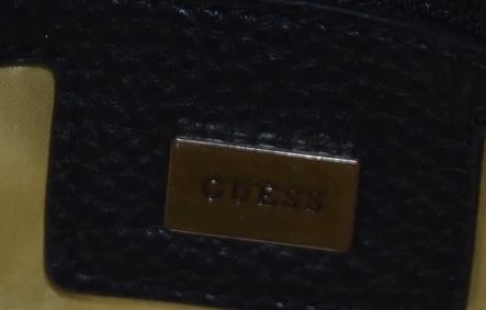 Czarna pojemna torebka Guess zipy torba shopper