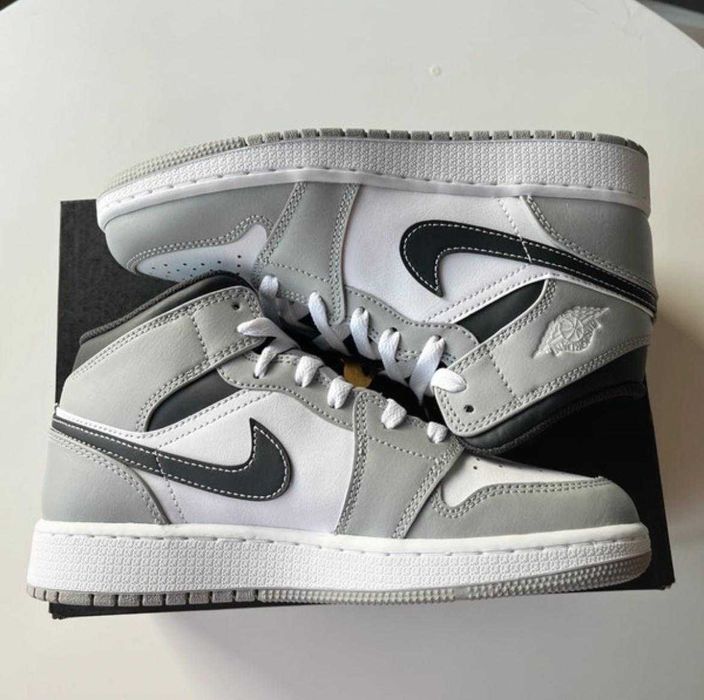Nike air jordan 1 grey sneakers oryginal new shoes men 36-44
