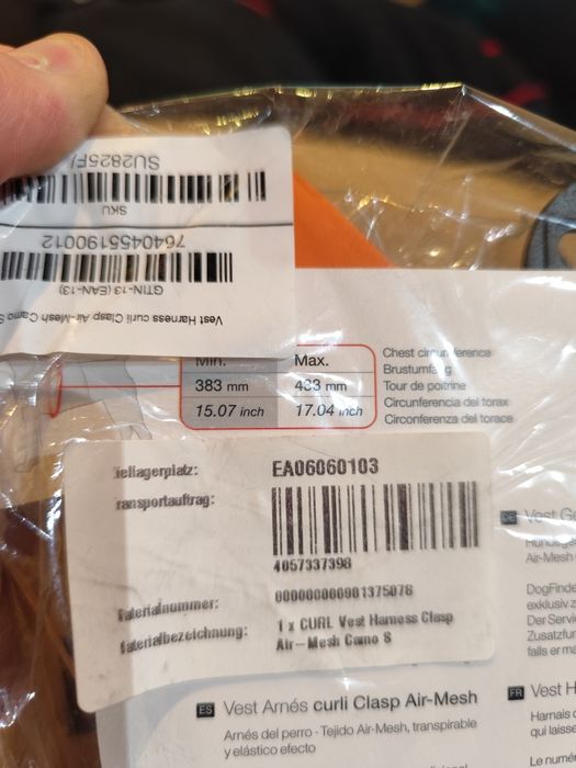 Szelki dla psa Curli Vest Clasp Air-Mesh - rozmiar S - moro